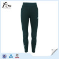 Women Black Polyester Spandex Leggings Running Wear